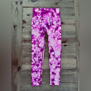 New Mix Purple Leggings Vibrant Tie-Dye Design